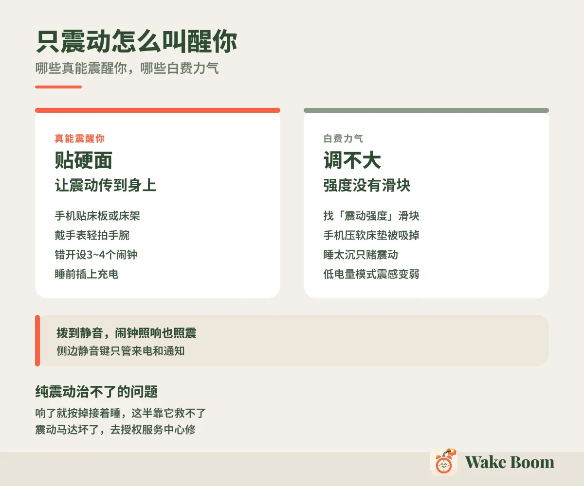 只震动怎么叫醒你 — 哪些真能震醒你，哪些白费力气