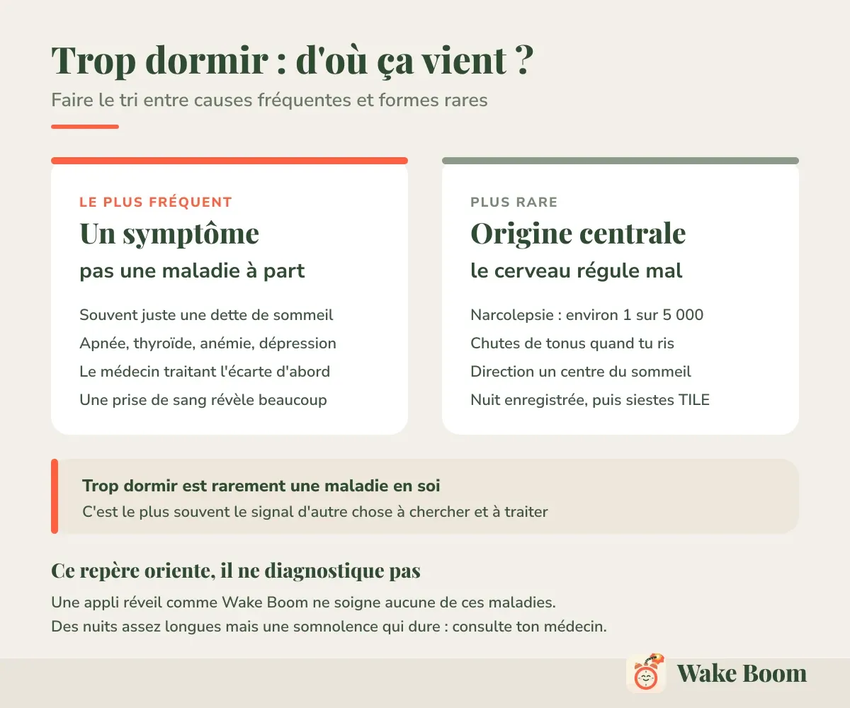 Trop dormir : d’où ça vient ? — Faire le tri entre causes fréquentes et formes rares