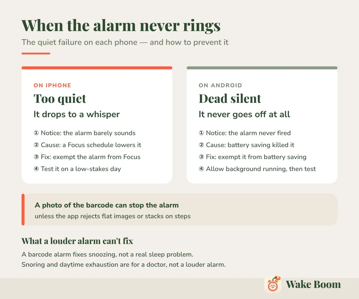 When the alarm never rings — The quiet failure on each phone — and how to prevent it
