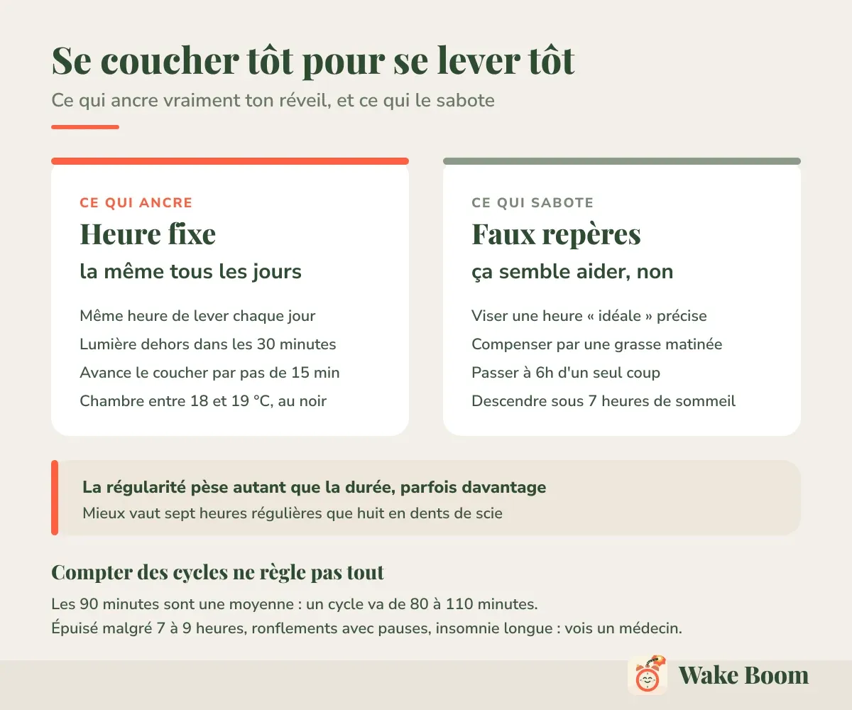 Se coucher tôt pour se lever tôt — Ce qui ancre vraiment ton réveil, et ce qui le sabote