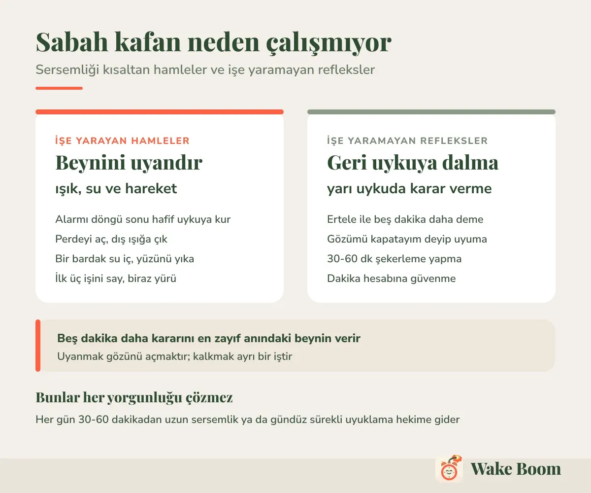 Sabah kafan neden çalışmıyor — Sersemliği kısaltan hamleler ve işe yaramayan refleksler