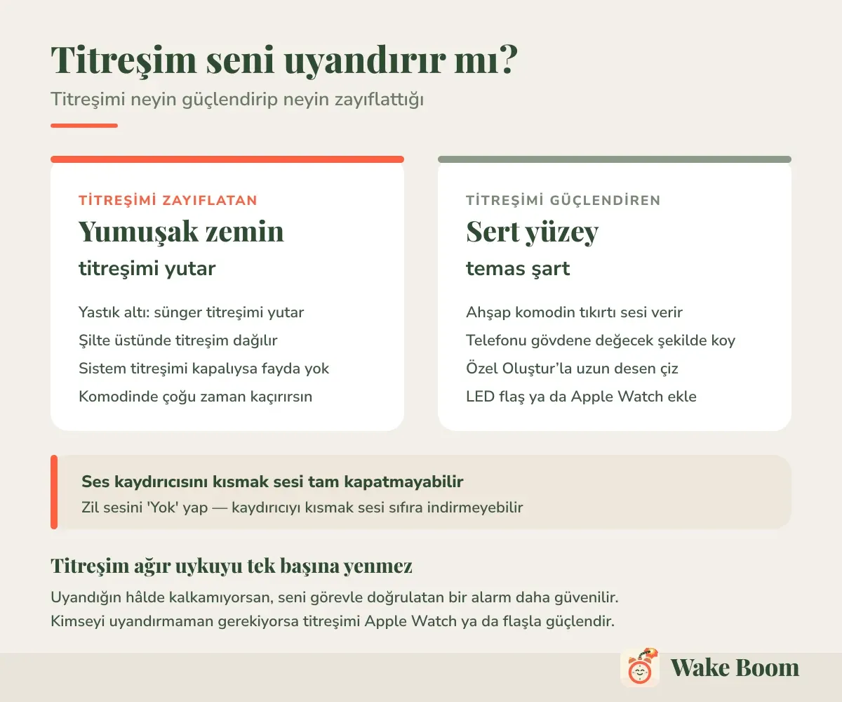 Titreşim seni uyandırır mı? — Titreşimi neyin güçlendirip neyin zayıflattığı