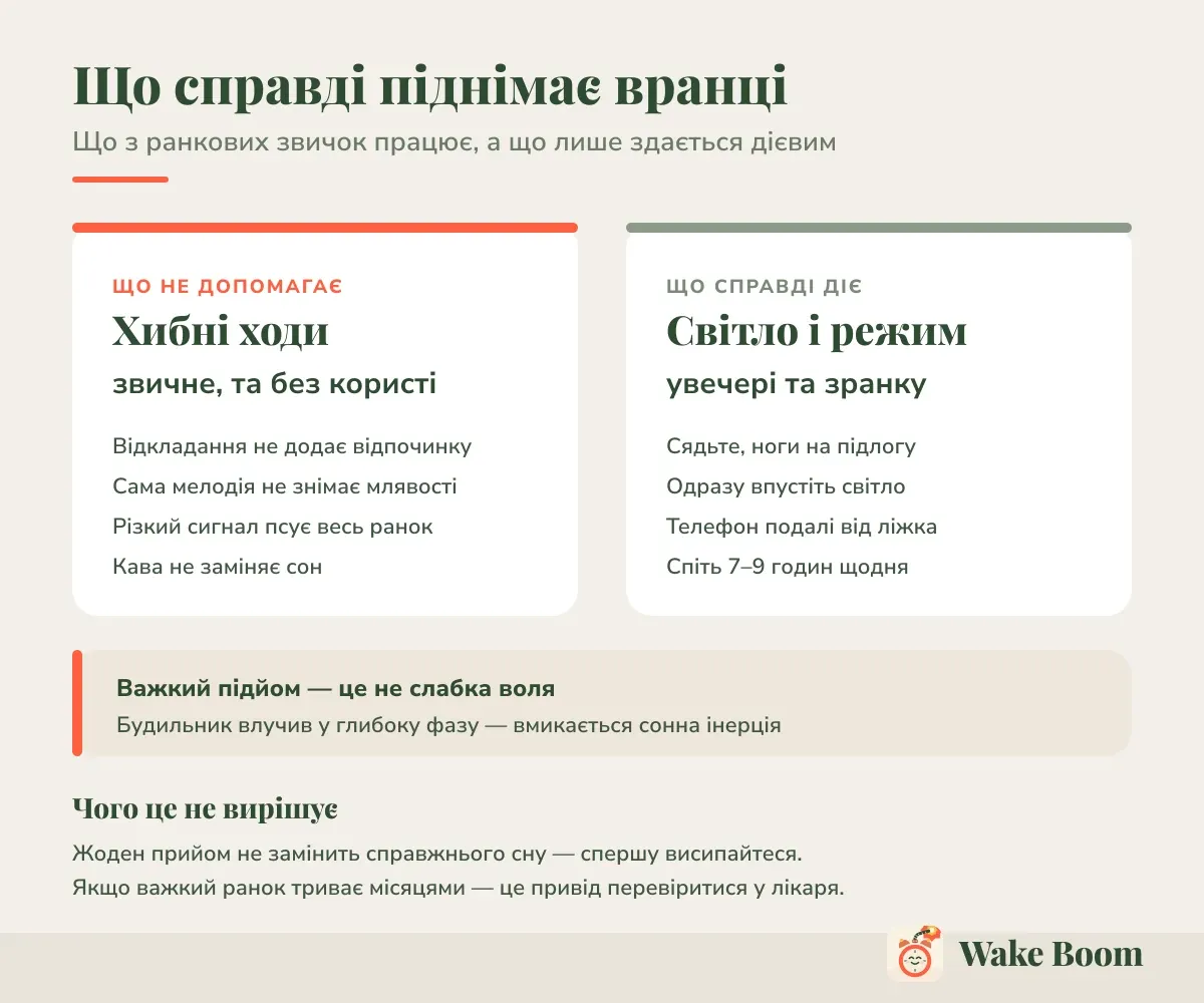 Що справді піднімає вранці — Що з ранкових звичок працює, а що лише здається дієвим