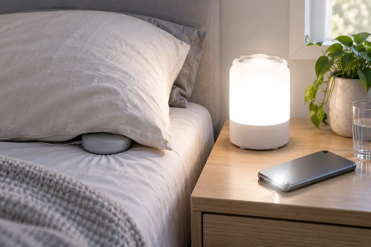 Comparación de los tres mecanismos para despertar sin oír: vibración, luz estroboscópica y móvil con flash