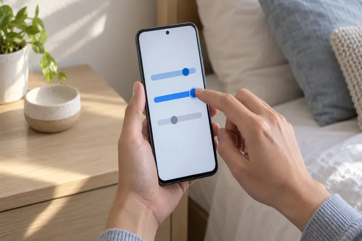 Thanh âm lượng báo thức riêng trên điện thoại Android