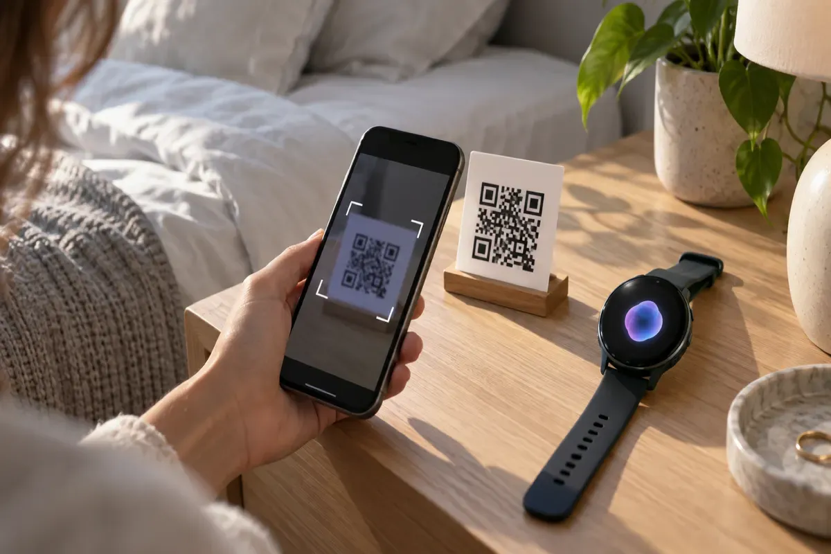 App sveglia a missioni con codice QR e smartwatch a confronto