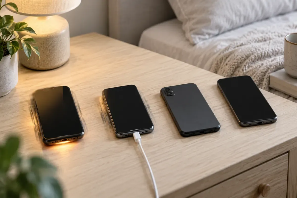 Přehled stavů telefonu a zda v nich zazvoní budík