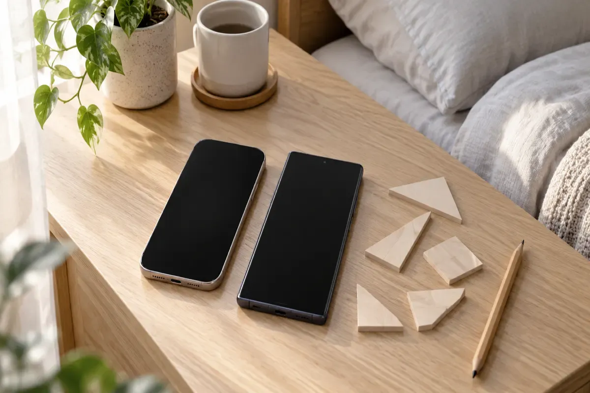 So sánh ứng dụng báo thức giải toán trên Android và iPhone